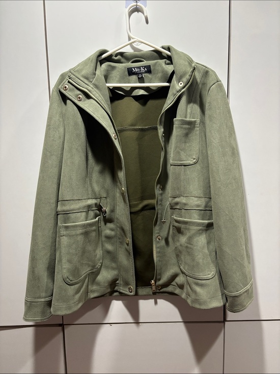 Mo-Ka Jackets & Blazers - Mo-Ka Olive Green Utility Jacket women’s size medium